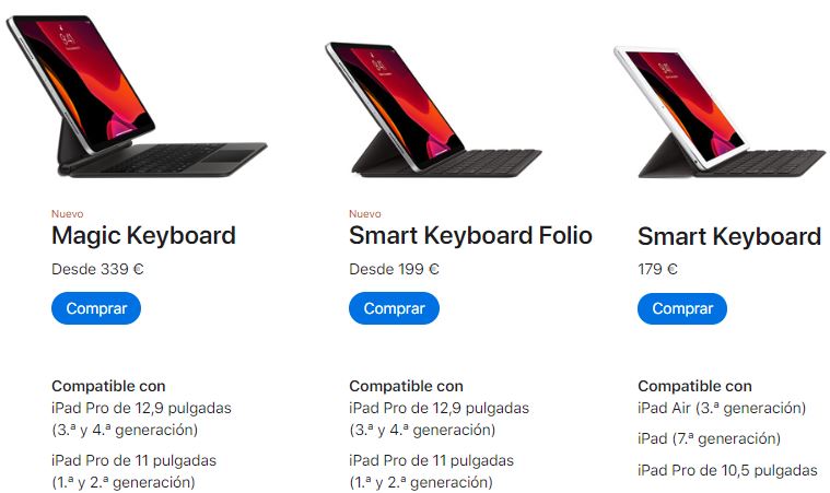 precio teclados tienda apple estudiantes